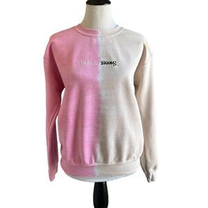 Ariana Grande Thank You Sweet Tie Dye Sweetener World Tour Crewneck Sweatshirt